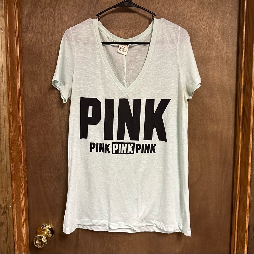 Victorias Secret Pink Short Sleeve Shirt‎ Medium